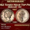 1942 Proof Mercury Dime Toned Near Top Pop 10c pr68+ SEGS