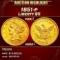 1851-p Gold Liberty Half Eagle $5 ms62+ USCG