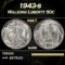 1943-s Walking Liberty Half Dollar 50c Grades ms66