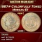 1887-p Morgan Dollar Colorfully Toned $1 ms66+ SEGS