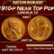 1910-p Lincoln Cent Near Top Pop! 1c ms67 rd SEGS