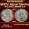 1937-d Walking Liberty Half Dollar Near Top Pop 50c ms67 SEGS