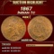 1867 Indian Cent 1c Grades ms66 rb