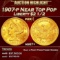 1907-p Gold Liberty Quarter Eagle Near Top Pop $2 1/2 ms67+ SEGS