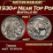 1930-p Buffalo Nickel Near Top Pop 5c ms67 SEGS