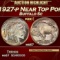 1927-p Buffalo Nickel Near Top Pop 5c ms67 SEGS