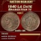 1840 Lg Date Braided Hair Large Cent 1c ms65+ BN SEGS