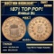 1871 Shield Nickel TOP POP! 5c ms66+ SEGS