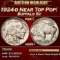 1924-d Buffalo Nickel Near Top Pop! 5c ms65+ SEGS