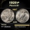 1926-p Peace Dollar $1 Grades ms65