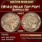 1914-d Buffalo Nickel Near Top Pop! 5c ms66+ SEGS