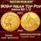 1909-p Gold Indian Quarter Eagle Near Top Pop! $2 1/2 ms66 USCG