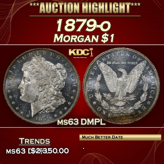1879-o Morgan Dollar $1 ms63 DMPL SEGS