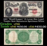 1907 $5 Large Size Legal Tender Note 