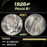 1926-p Peace Dollar $1 ms65+ SEGS