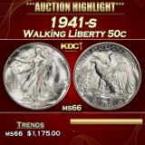 1941-s Walking Liberty Half Dollar 50c ms66 SEGS