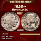 1926-p Buffalo Nickel 5c ms66+ SEGS