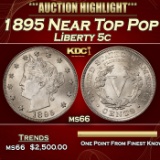 1895 Liberty Nickel Near Top Pop 5c ms66 SEGS