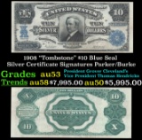 1908 $10 Blue Seal Silver Certificate 