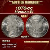 1878-cc Morgan Dollar $1 ms65+ SEGS