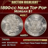 1890-cc Morgan Dollar Near Top Pop $1 ms65+ SEGS