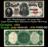 1907 $5 Large Size Legal Tender Note 