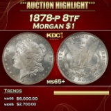 1878-p 8tf Morgan Dollar $1 ms65+ SEGS