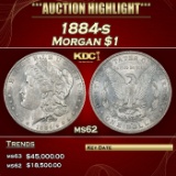 1884-s Morgan Dollar $1 ms62 USCG