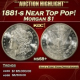 1881-s Morgan Dollar Near Top Pop! $1 ms68+ SEGS