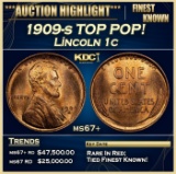 1909-s Lincoln Cent TOP POP! 1c ms67+ SEGS