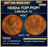 1930-s Lincoln Cent TOP POP! 1c ms67+ RD SEGS