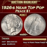 1926-s Peace Dollar Near Top Pop $1 ms66+ SEGS