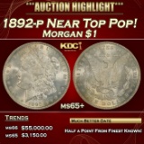1892-p Morgan Dollar Near Top Pop! $1 ms65+ SEGS