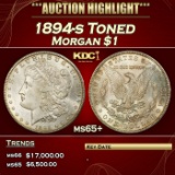 1894-s Morgan Dollar Toned $1 ms65+ SEGS