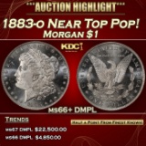 1883-o Morgan Dollar Near Top Pop! $1 ms66+ DMPL SEGS