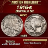 1916-s Buffalo Nickel 5c ms65 SEGS