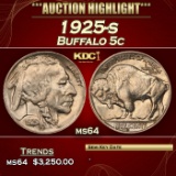 1925-s Buffalo Nickel 5c ms64 SEGS