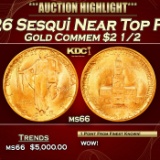 1926 Sesqui Gold Commem Near Top Pop! $2 1/2 ms66 SEGS