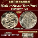 1941-p Mercury Dime Near Top Pop! 10c ms68 FSB SEGS