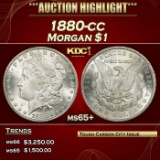 1880-cc Morgan Dollar $1 ms65+ SEGS
