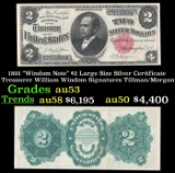 1891 $2 Large Size Silver Certificate 