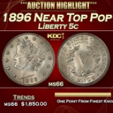 1896 Liberty Nickel Near Top Pop 5c ms66 SEGS