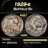 1929-s Buffalo Nickel 5c Grades ms65