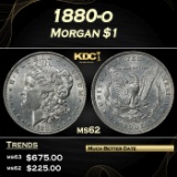1880-o Morgan Dollar $1 Grades ms62