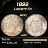 1899 Liberty Nickel 5c Grades ms65