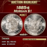 1885-s Morgan Dollar $1 ms64+ SEGS
