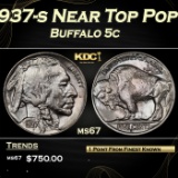 1937-s Buffalo Nickel Near Top Pop 5c ms67 SEGS