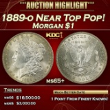 1889-o Morgan Dollar Near Top Pop! $1 Grades ms65+