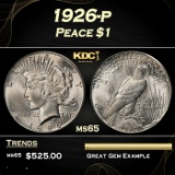 1926-p Peace Dollar $1 Grades ms65