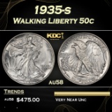1935-s Walking Liberty Half Dollar 50c Grades au58